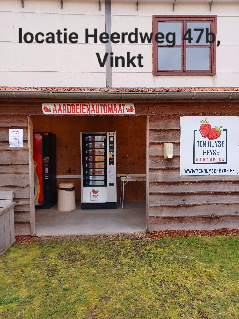 aardbeienautomaat vinkt heyse