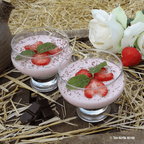 Aardbeienmousse