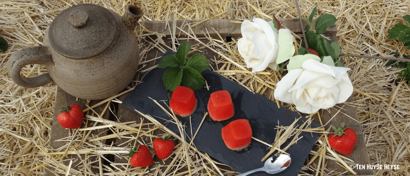 Aardbeiensorbet Aardbeiensorbet