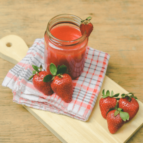 Confituur met aardbeien